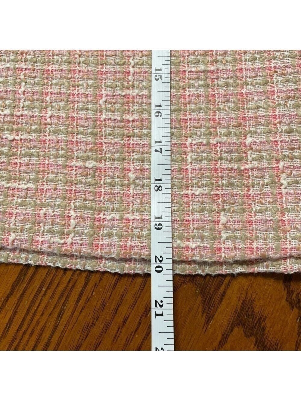 H&M Skirt Tweed Knit Pink White Green Size 8 Y2K - Picture 9 of 11